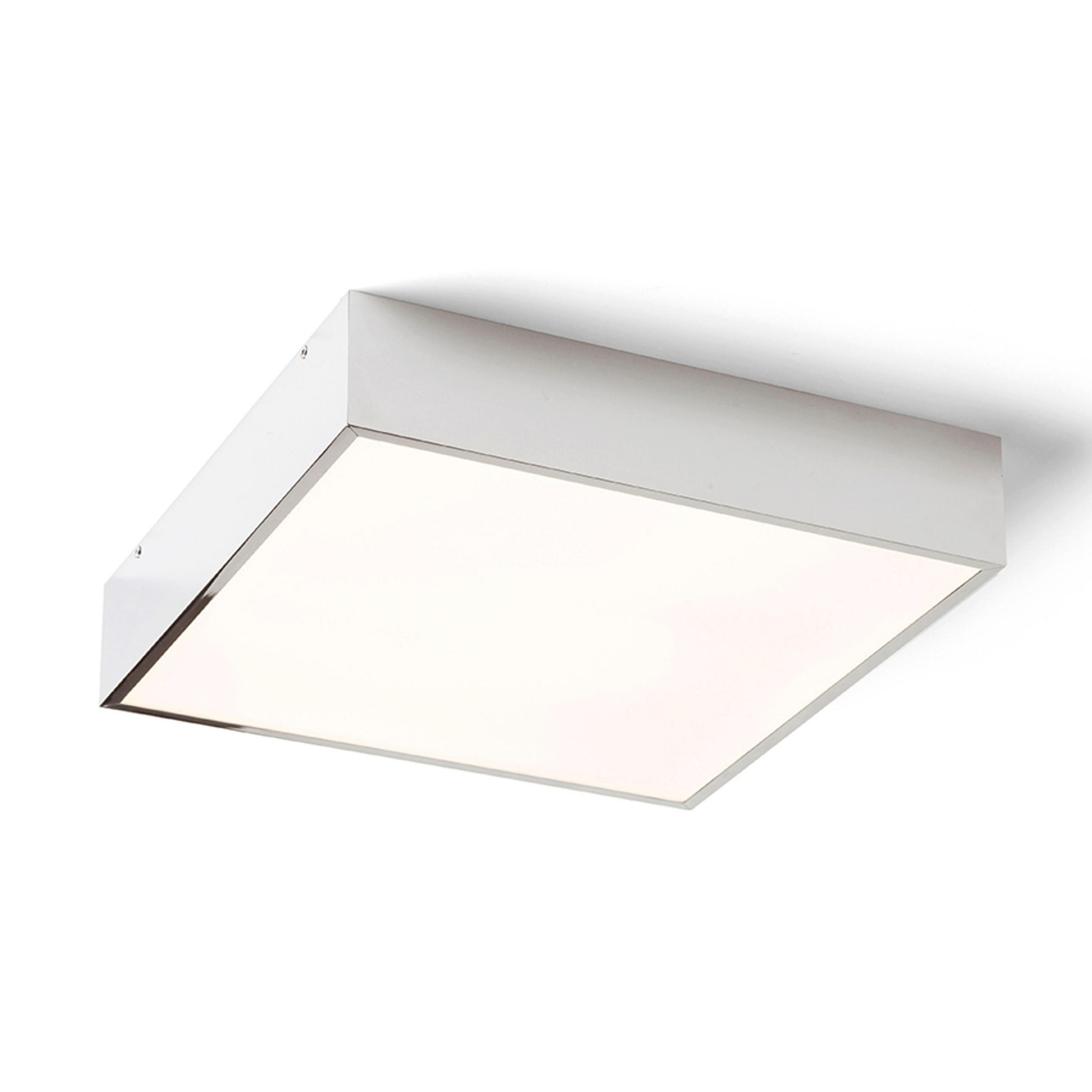 DECKENLEUCHTE MERANO LED 30 Chrom 16 W IP44 - Chromfarben, Metall (30/30/63cm) - Rendl
