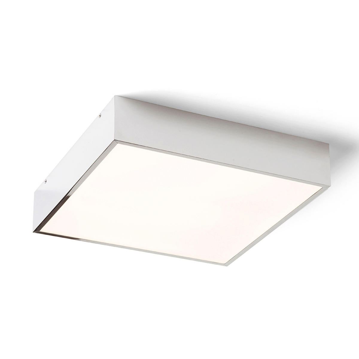 DECKENLEUCHTE MERANO LED 30 Chrom 16 W IP44 - Chromfarben, Metall (30/30/63cm) - Rendl