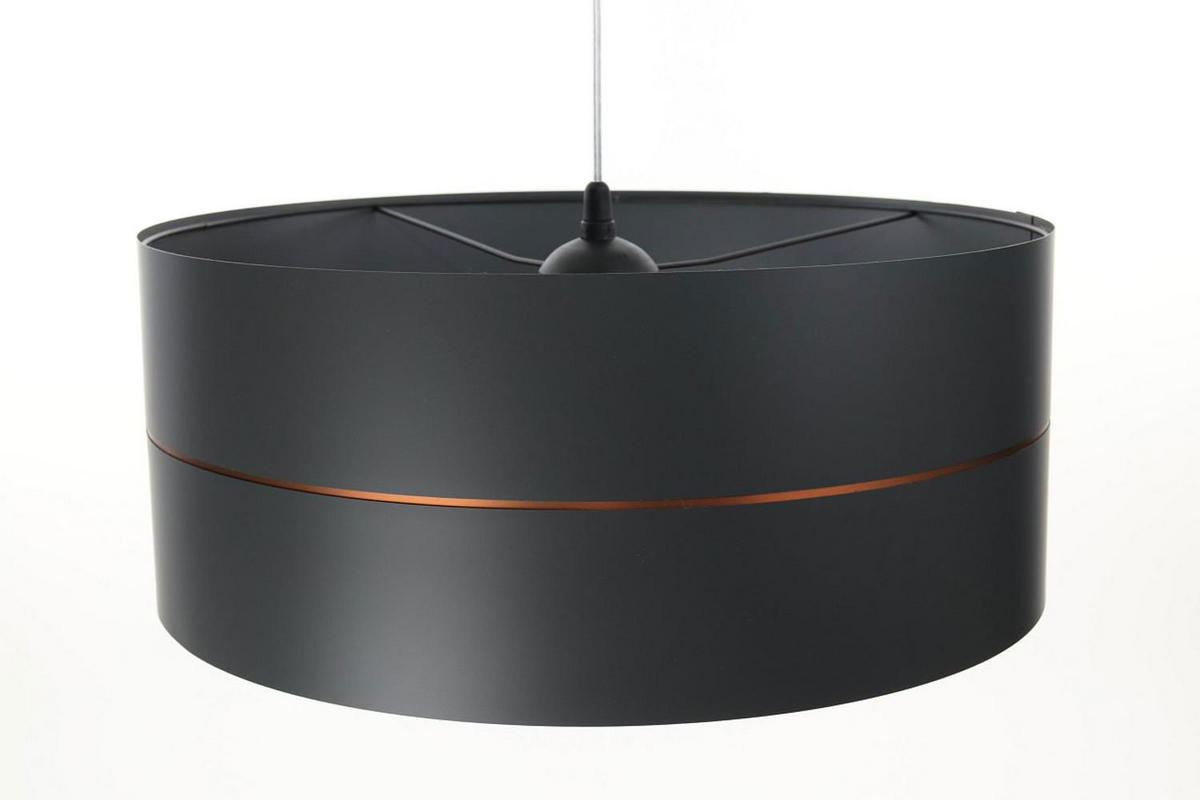 HÄNGELEUCHTE Grau 40/21 cm - Grau/Kupferfarben, Kunststoff (40/0.6/21cm) - ONZENO