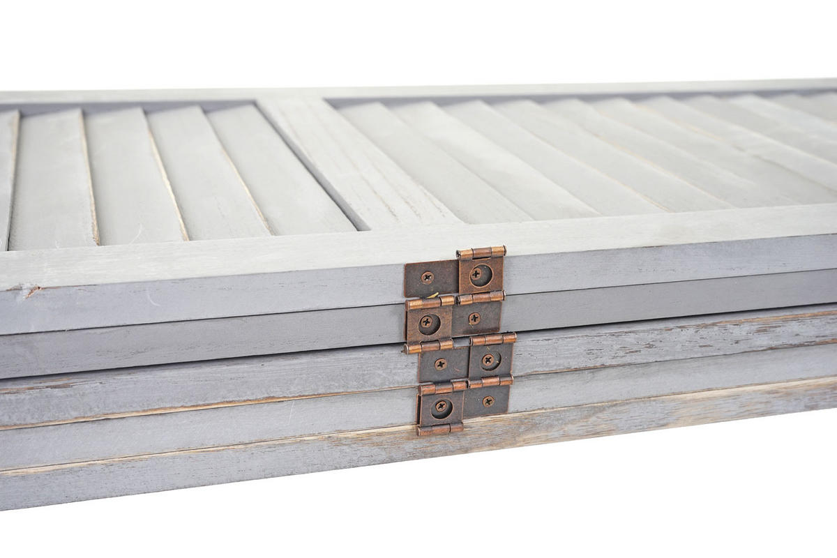 PARAVENT Grau - Grau, Holz (200/170/2cm) - MCW