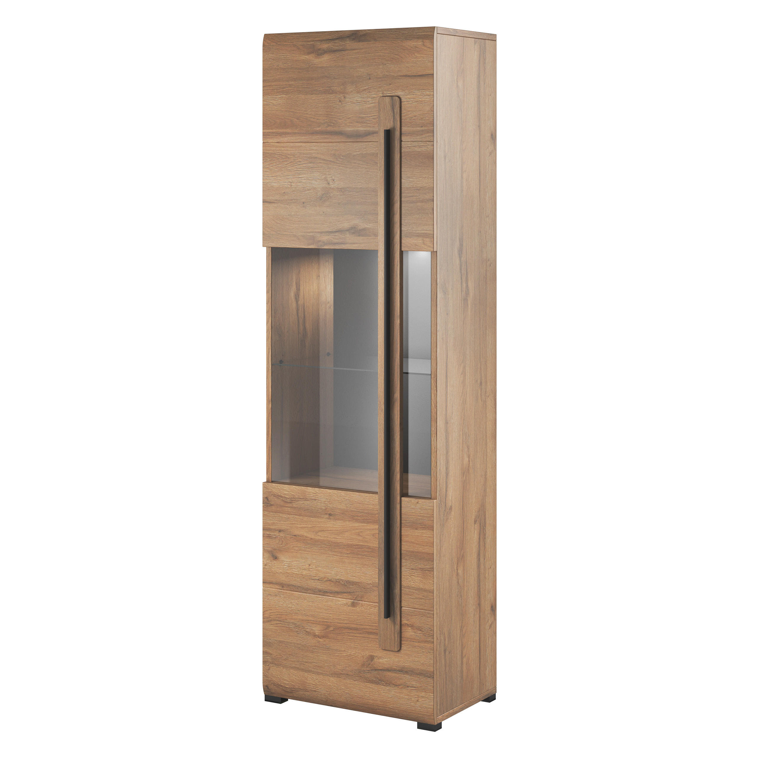 VITRINE in Eichefarben - Eichefarben, Holzwerkstoff (60/204/39cm) - MASSENO