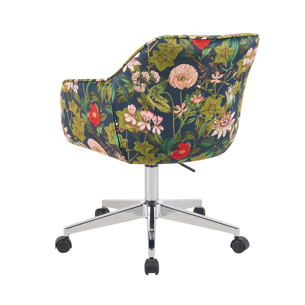 BÜROSTUHL Mika-Noel - Chromfarben/Multicolor, Textil/Metall (60/79/61cm) - DUBI Möbel
