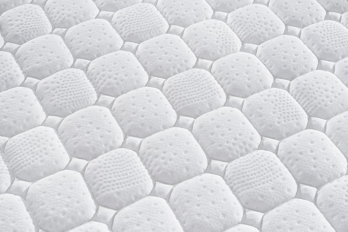 TASCHENFEDERKERNMATRATZE komfortabel, 90/190 cm, Höhe ca.: 25 cm, viskoelastische Schaumschicht - Weiß, Textil (90/190cm) - TEENO