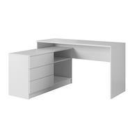SCHREIBTISCH Weiß DUO Eckform - Weiß, Holzwerkstoff (110.3/110.2/76cm) - Sepro Meble
