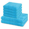 FROTTIERSET Carre 6-teilig - Blau, Textil (50/100cm) - Ross