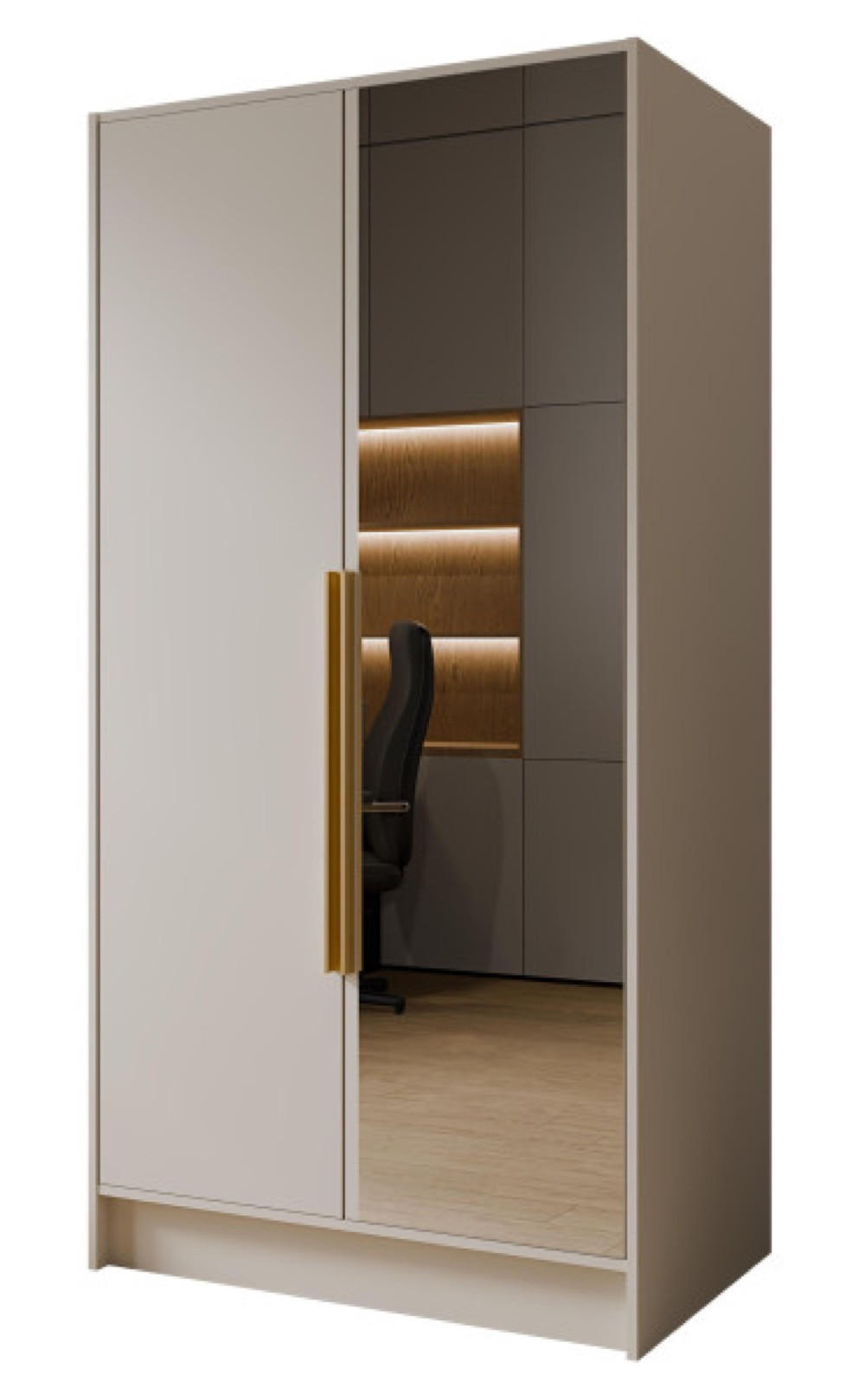 Sepro Meble Schrank Ecru 102x200x51 cm
