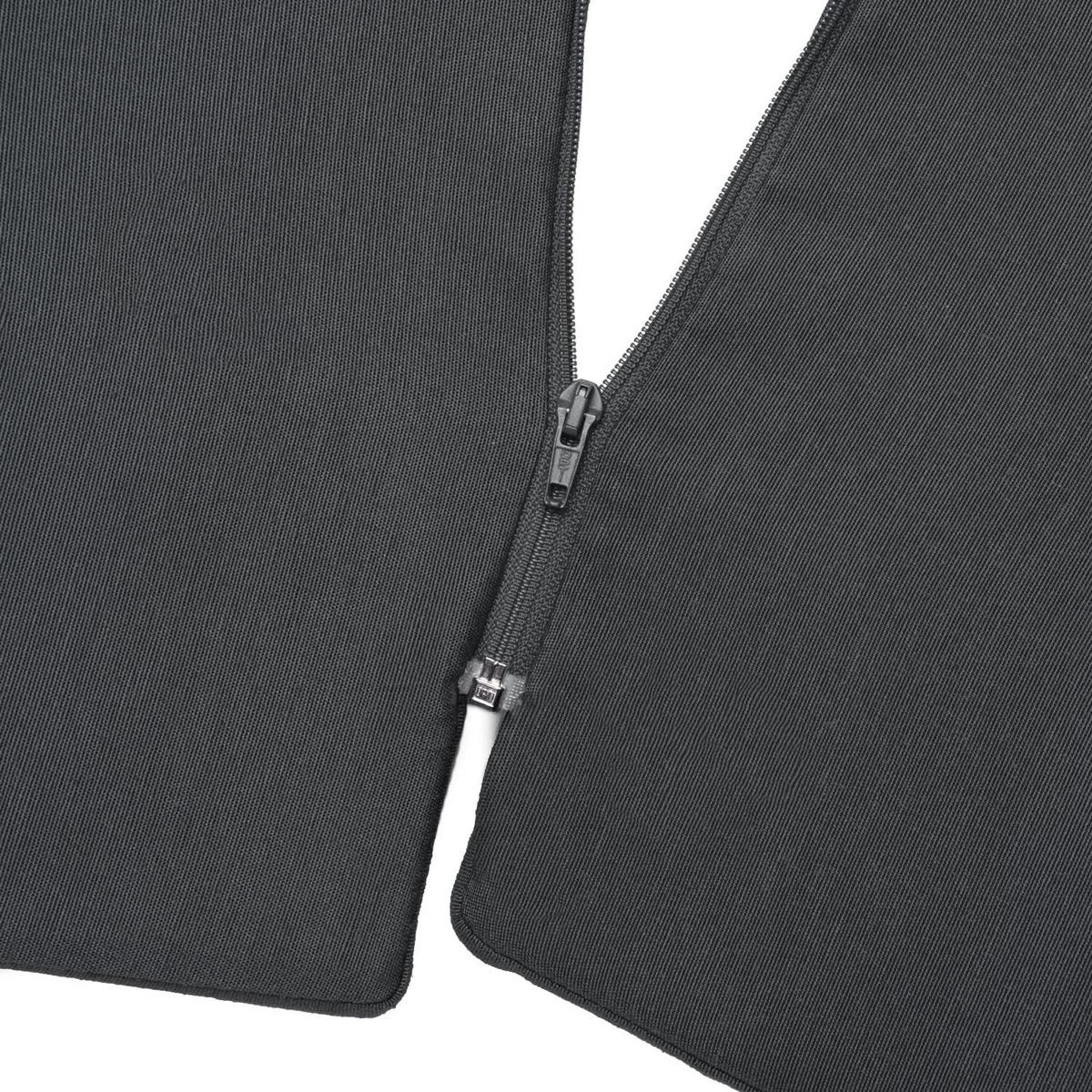DECKCHAIRAUFLAGE Loftlux DC 175x45x5cm Graphitgrau (2tlg) - Dunkelgrau, Textil (45/10/175cm) - Beautissu 