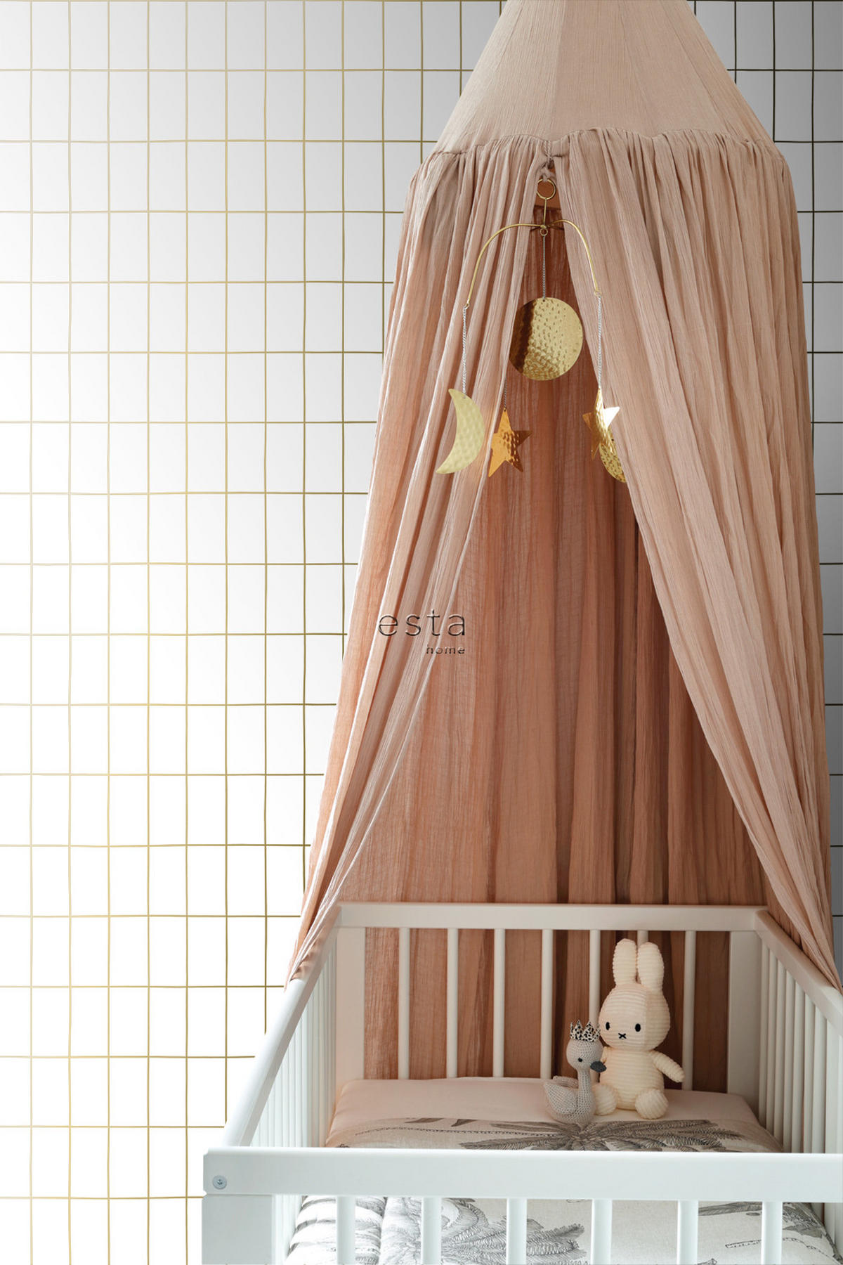TAPETE kleine Fliesen 53 cm x 10.05 m - Weiß, Papier (53/1000cm) - ESTAhome