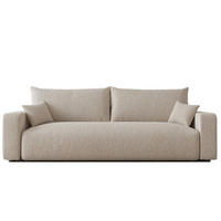 SCHLAFSOFA Luna - Beige, Holzwerkstoff/Textil (246/79/96cm) - Fun Möbel