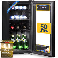 WEINKÜHLSCHRANK GK50 - Schwarz, Metall (40/76cm) - Sommertal