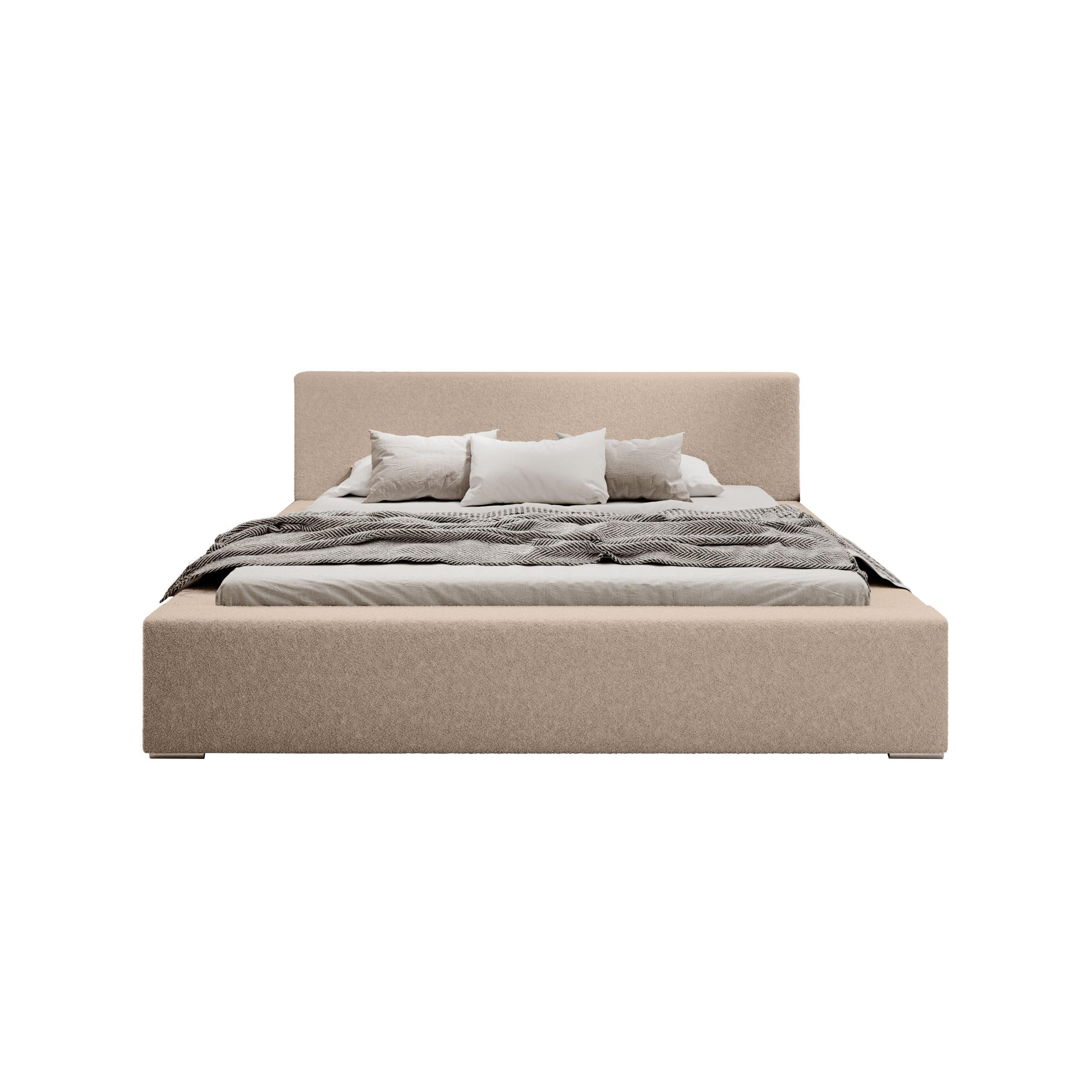 POLSTERBETT Jenne 140x200 cm, Beige - Beige, Textil (140/200cm) - Fedve