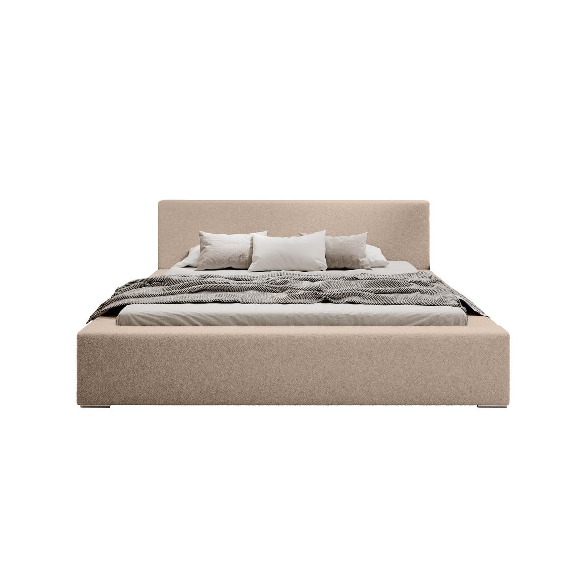POLSTERBETT Jenne 140x200 cm, Beige - Beige, Textil (140/200cm) - Fedve