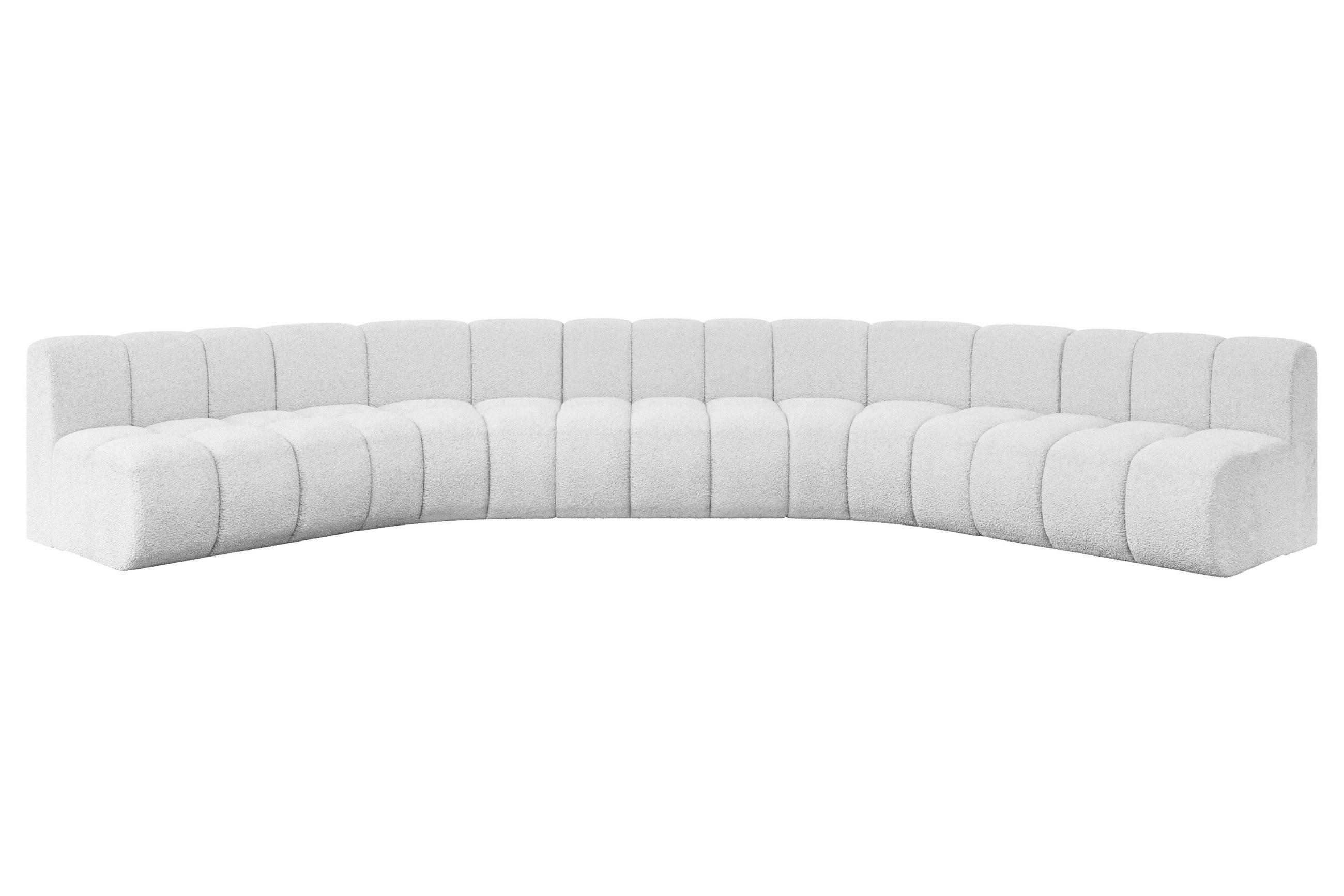 WOHNLANDSCHAFT modulares Sofa Montra-U1 - 490x174x70 cm Weiß - Weiß, Holzwerkstoff/Textil (490/70/174cm) - ALTDECOR
