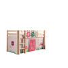 KINDERBETT Karolina 210x114x106 Massivholz Natur Textilset Spring 3 - Hellrosa/Kieferfarben, Holz (90/200cm) - 58aufmkessel