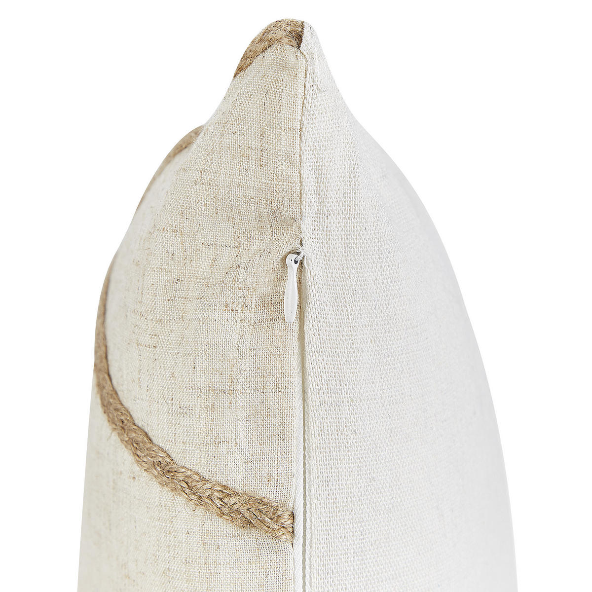 DEKOKISSEN 2er-Set Beige 45/45 cm Licuala - Beige, Textil (45/45cm) - Beliani
