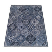 KURZFLOR-TEPPICH SEMER 421 BLAU 200X280 - Blau, Kunststoff (200/280cm) - Paco Home
