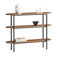 KONSOLENTISCH Natur - Braun, Holzwerkstoff (25/110/86cm) - SoBuy