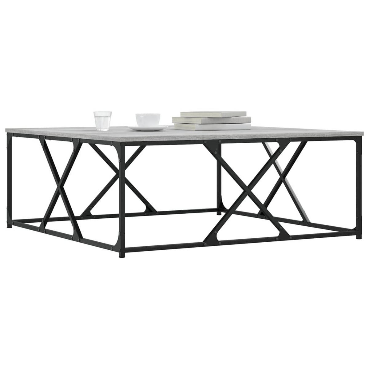 COUCHTISCH Grau Sonoma 100x100x40 cm Holzwerkstoff - Grau, Holzwerkstoff (100/100/40cm) - furnicato