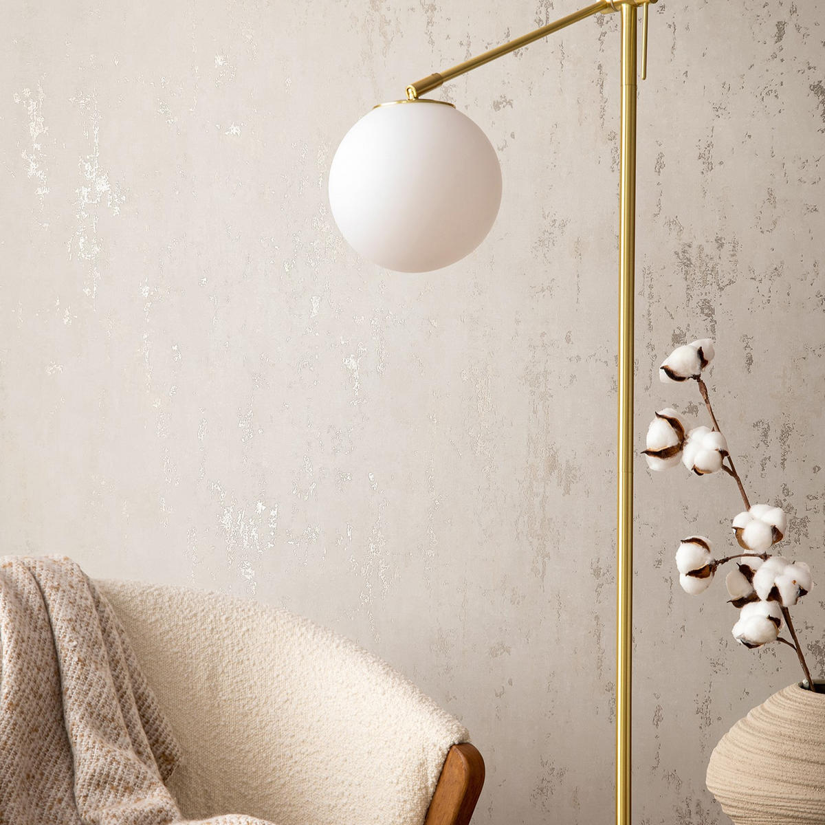 VLIESTAPETE Betonoptik Tapete beige - Beige/Weiß, Papier (53/1005cm) - marburg