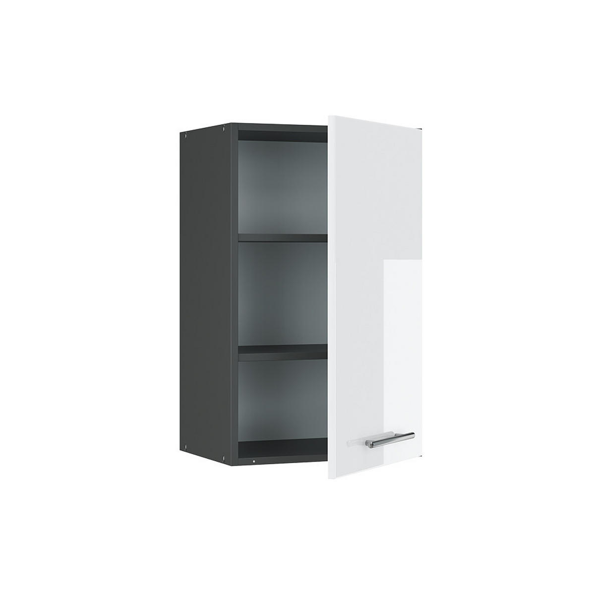 HÄNGESCHRANK Fame-Line Weiß Hochglanz 45 cm - Weiß Hochglanz/Anthrazit, Holzwerkstoff (45/72/34.1cm) - Vicco