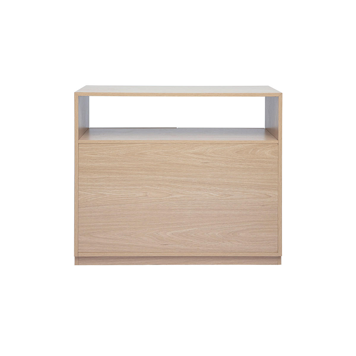 KONSOLE mit Schubladen in heller Eichenholzoptik L100 cm RUBINA - Eiche Bianco, Holz (100/39.5/85.5cm) - Miliboo