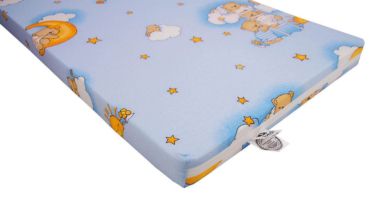 KINDERBETTMATRATZE 60/120 cm, in Blau - Blau, Naturmaterialien - Best for Kids
