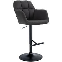 BARHOCKER Natoma Stoff 97-118 cm schwarz - Schwarz, Textil (57/97/59cm) - furnicato