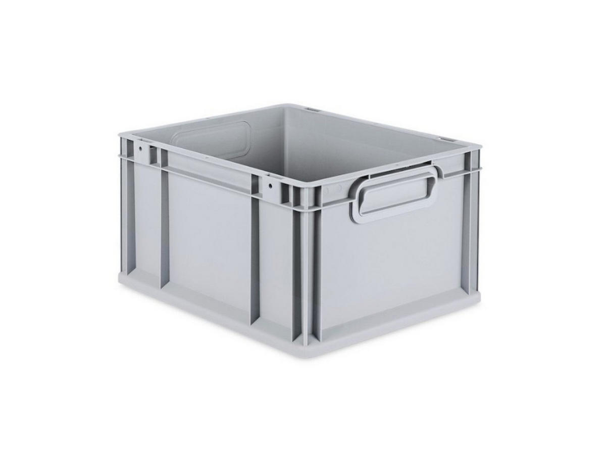 EUROBOX Nextgen Economy Griffe Geschlossen 22x30x40cm 20 Liter - Grau, Kunststoff (30/22/40cm) - PROREGAL