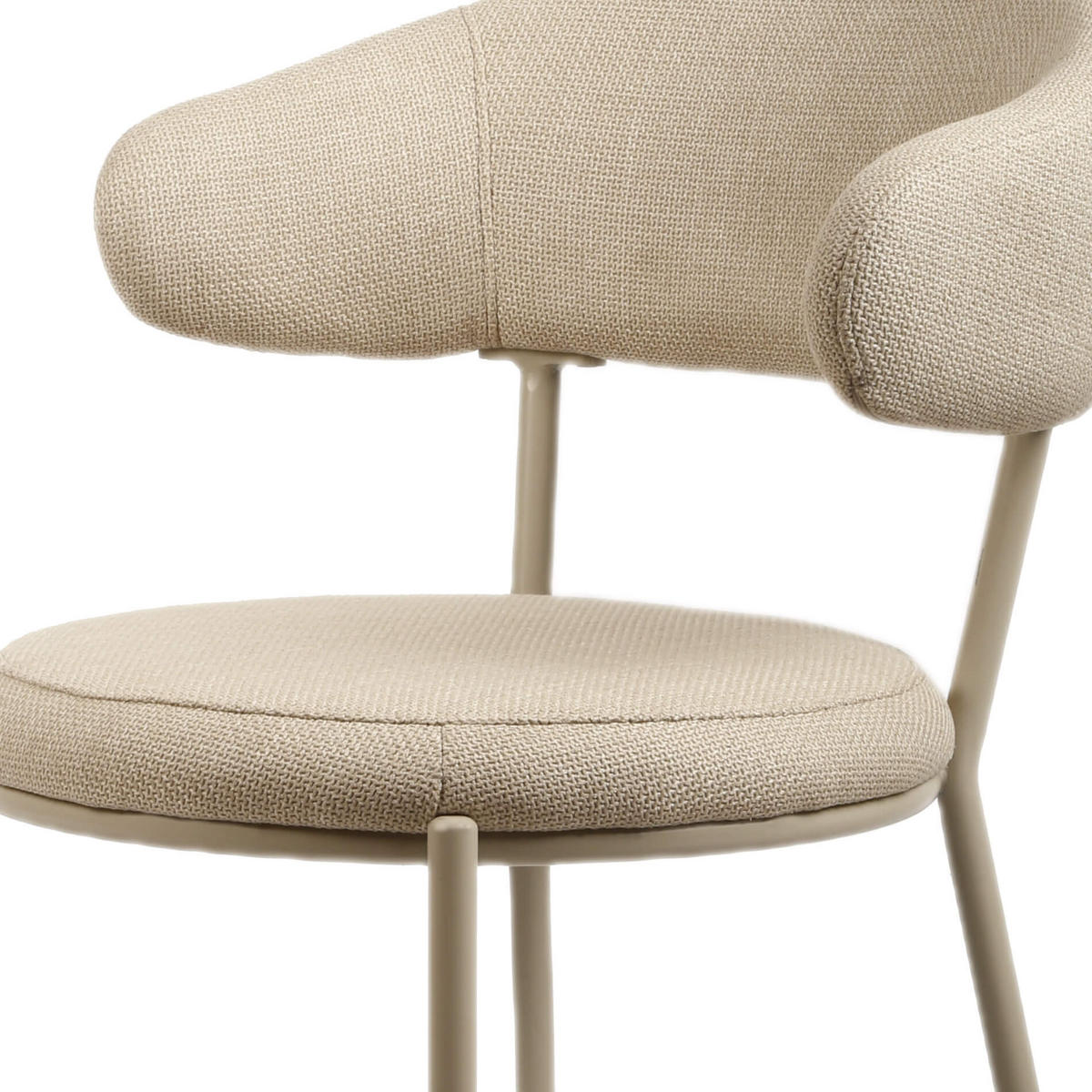 STÜHLE 2er Set Beige 57,5/47,5/80,5 cm - Beige, Textil (47.5/80.5/57.5cm) - Mobili Rebecca
