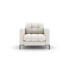 SESSEL Mamaia aus strukturiertem Stoff leichtes beige - Creme, Textil (92/75/87cm) - Micadoni