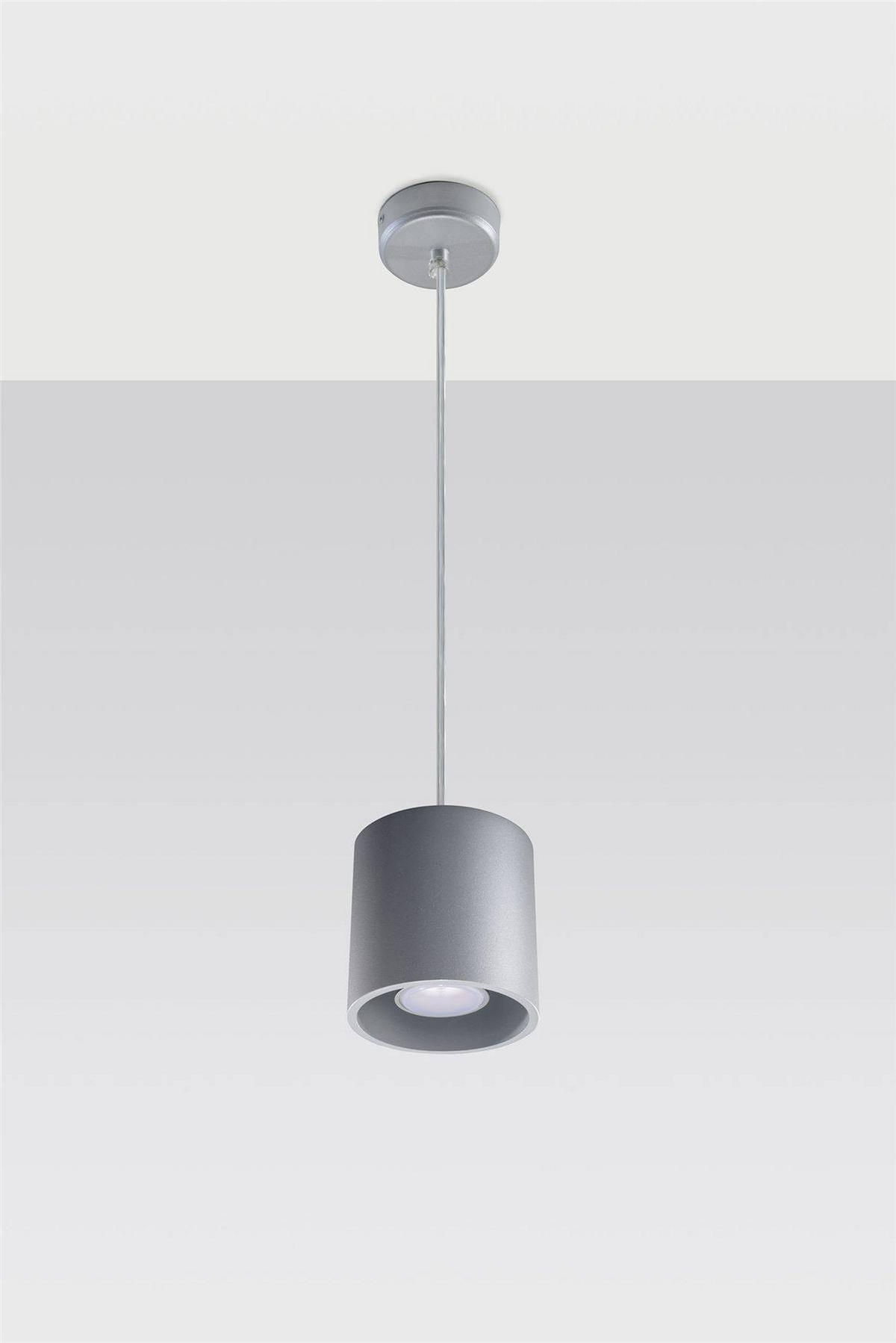 LED DECKENLEUCHTE Kunststoff Weiß - Grau, Metall (10/10/110cm) - Sollux Lighting