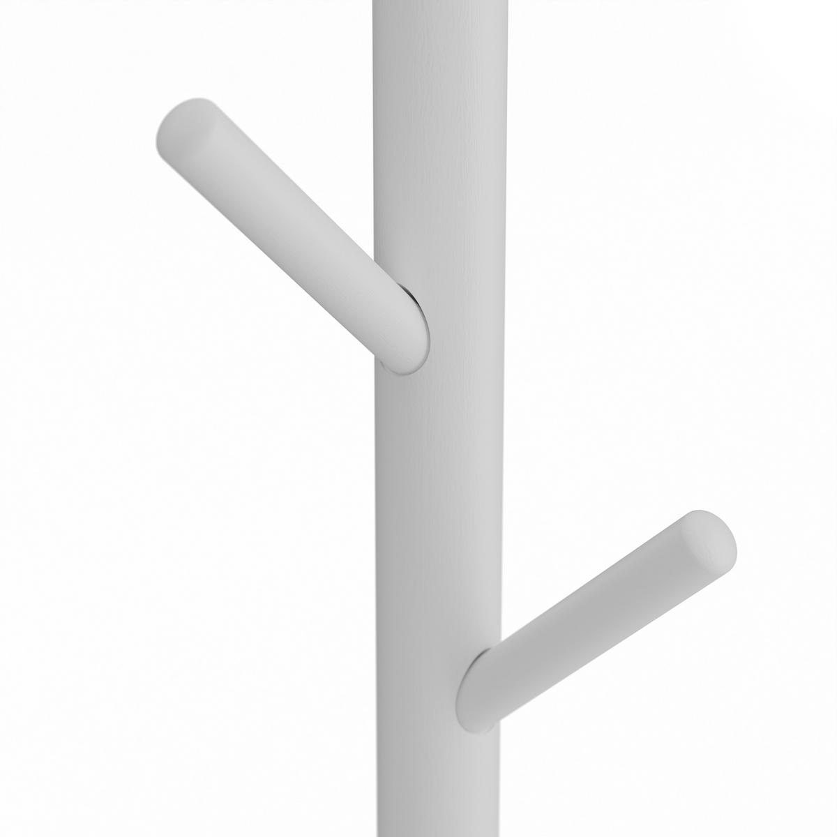 GARDEROBENSTÄNDER - Weiß, Holz (43.5/173/37cm) - Relaxdays