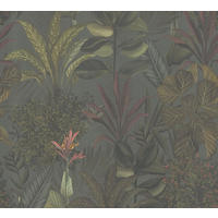 VLIESTAPETE Grün 53/1005 cm - Grau, Textil (53/1cm) - KUNSTLOFT