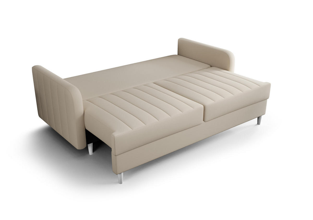 SCHLAFSOFA KONGO 08, Sofa mit Schlaffunktion, Farbe: Braun, Velourstoff - Braun, Textil (222/100/100cm) - O-Sofa