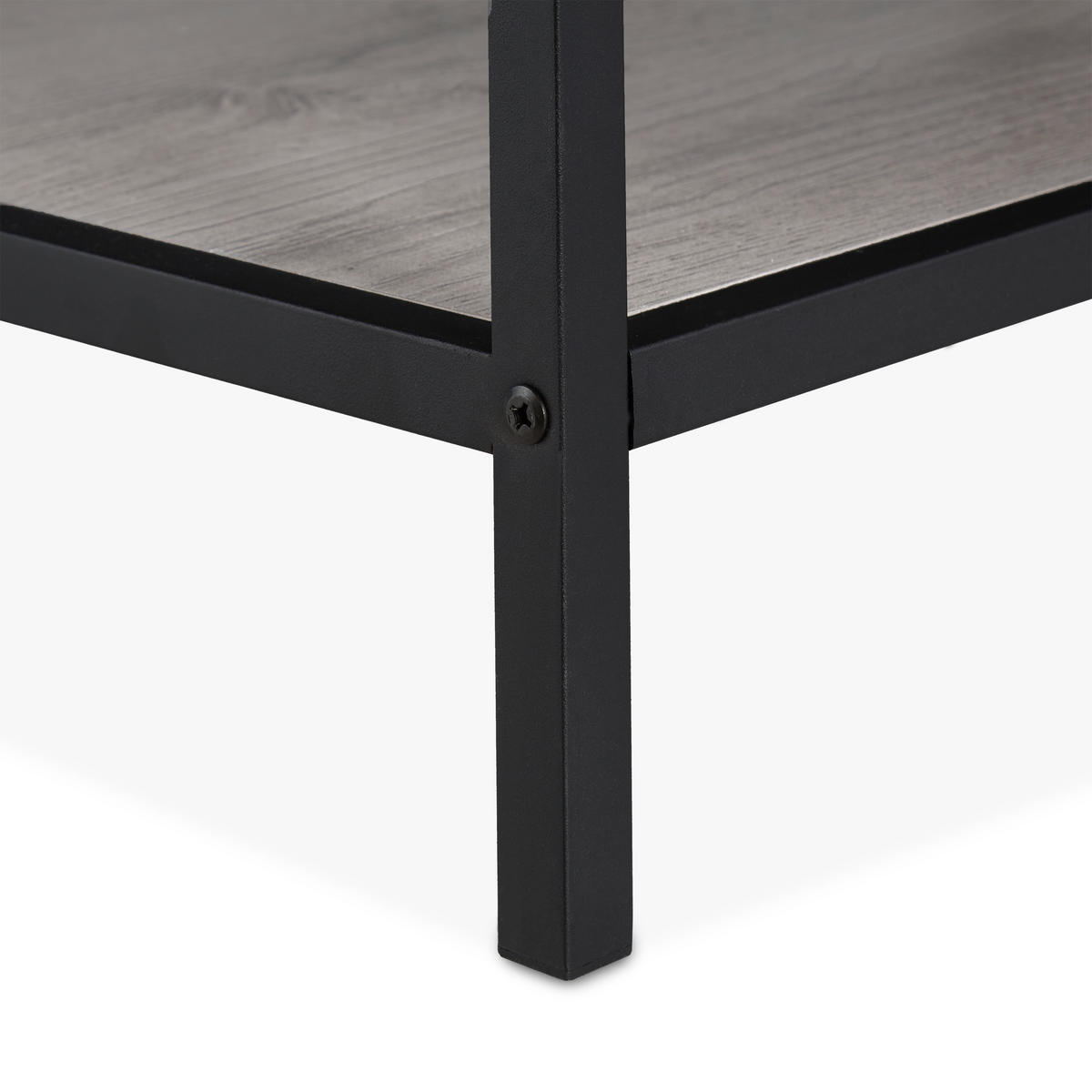 COUCHTISCH - Grau, Holzwerkstoff/Metall (86.5/90/58cm) - Relaxdays