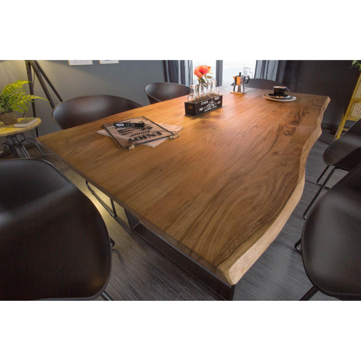 ESSTISCH MAMMUT Wild-Akazie 140 cm - Braun, Holz (90/140/77cm) - riess-ambiente