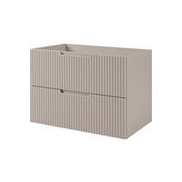 BADEZIMMERSCHRANK : Kaschmir, 80 x 57 x 46 cm - Beige, Holzwerkstoff (80/57/46cm) - 3XE LIVING