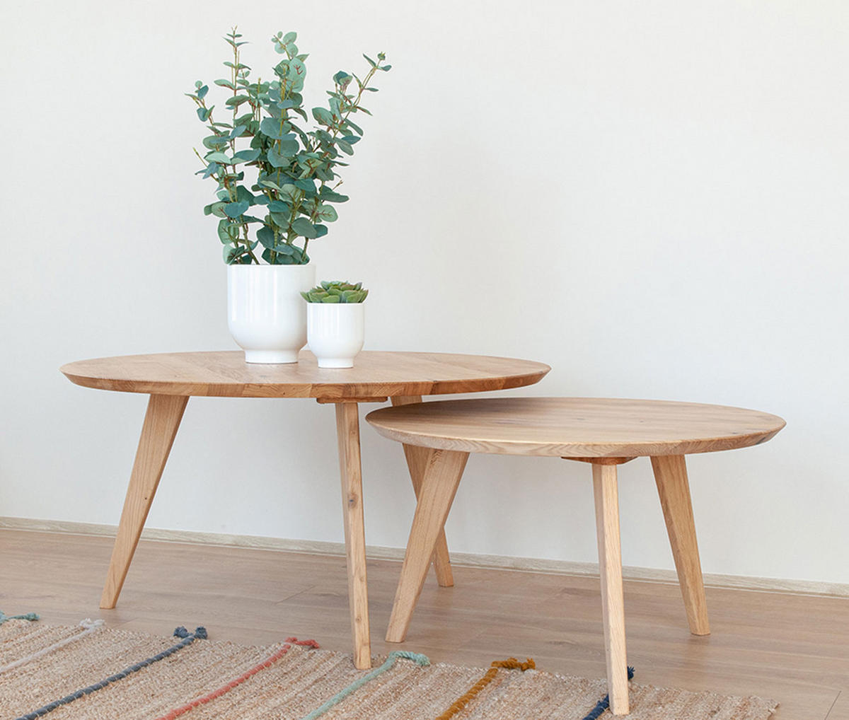 COUCHTISCH Orbetello Eiche Natur 90 / 90 / 48cm - Eichefarben, Holz (90/90/48cm) - Feldmann-Wohnen