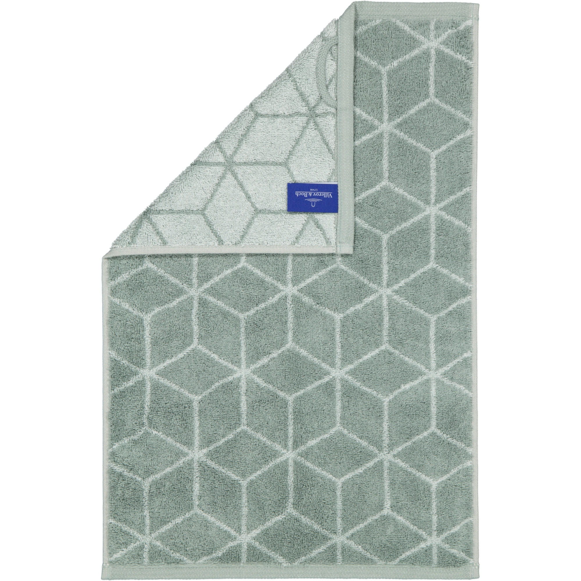 HANDTÜCHER COORDINATES CARRÉ 2557 SAGE GREEN - 44 - Grün, Textil (30/50cm) - Zöllner
