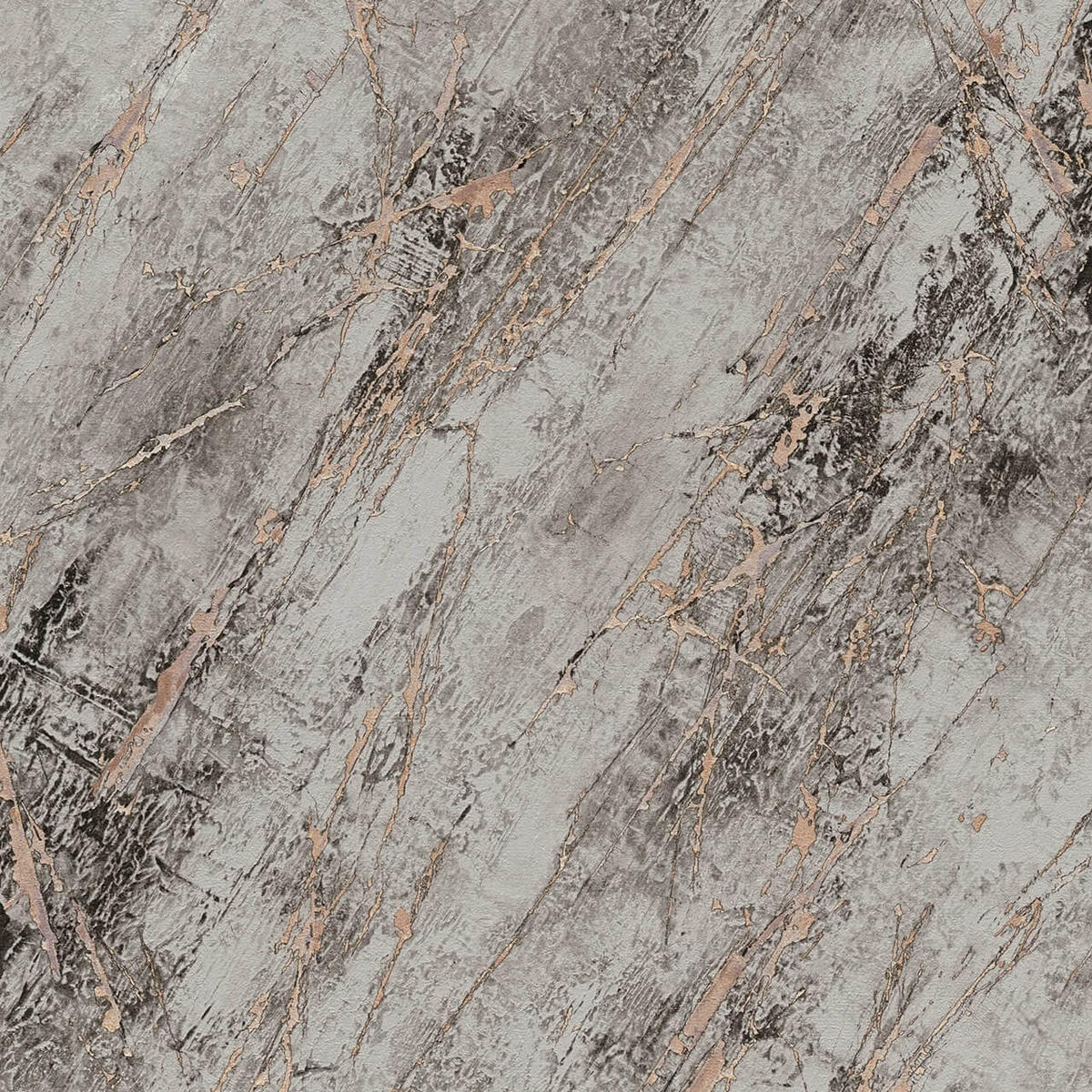 VLIESTAPETE Grau 53/1005 cm - Schwarz, Textil (53/1cm) - KUNSTLOFT