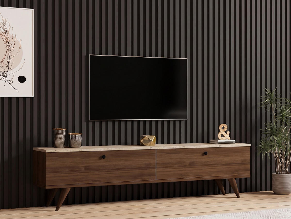TV-MÖBEL paris - Weiß, Holz (25/40/160cm) - Habitat Garten