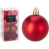 CHRISTBAUMKUGEL Basic Rot 16er Set 6/6/6 cm Kunststoff - Rot, Kunststoff (6/6/6cm) - Mondex