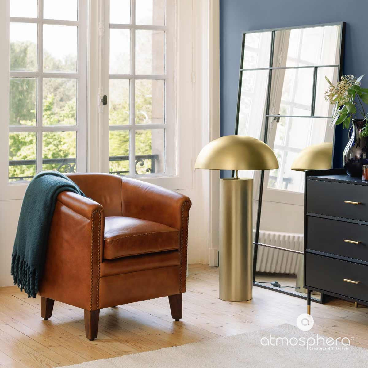 TAGESDECKE Kodi 130/180 cm - Dunkelblau, Textil (130/180cm) - Atmosphera Createur d´interieur