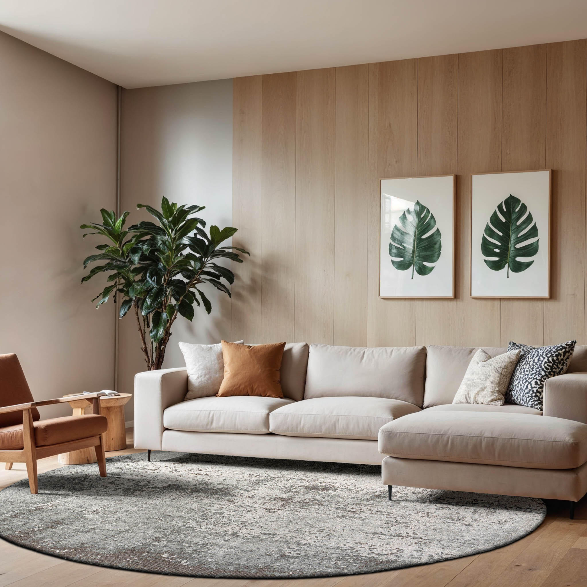 TEPPICH Venus Virgin Land 240/240 cm - Grau, Textil (240/240cm) - Louis De Poortere