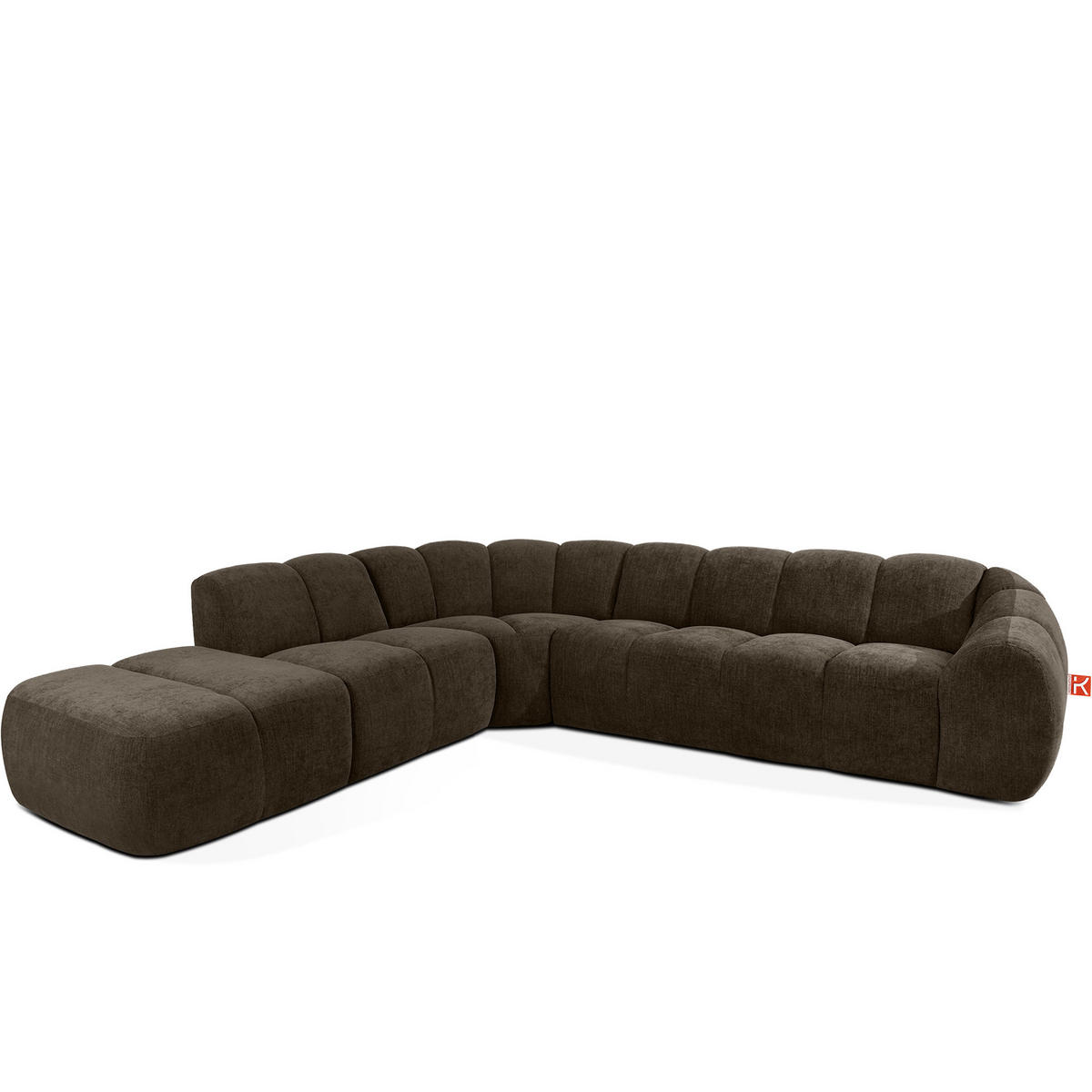 ECKSOFA LINKS FLAVA, Braun - Braun, Holz/Holzwerkstoff (310/274cm) - KONSIMO®