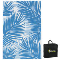 OUTDOORTEPPICH, Kunststoff, Blau - Blau, Kunststoff (274/182cm) - Outsunny