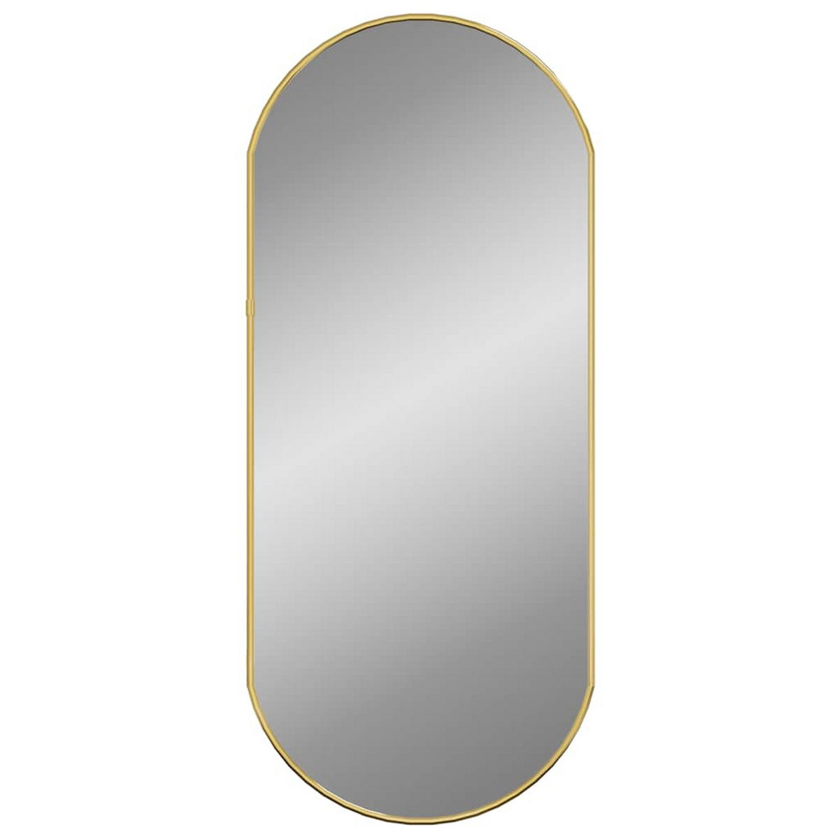 WANDSPIEGEL Golden 70x30 cm Oval - Goldfarben, Glas (30/70/1cm) - furnicato