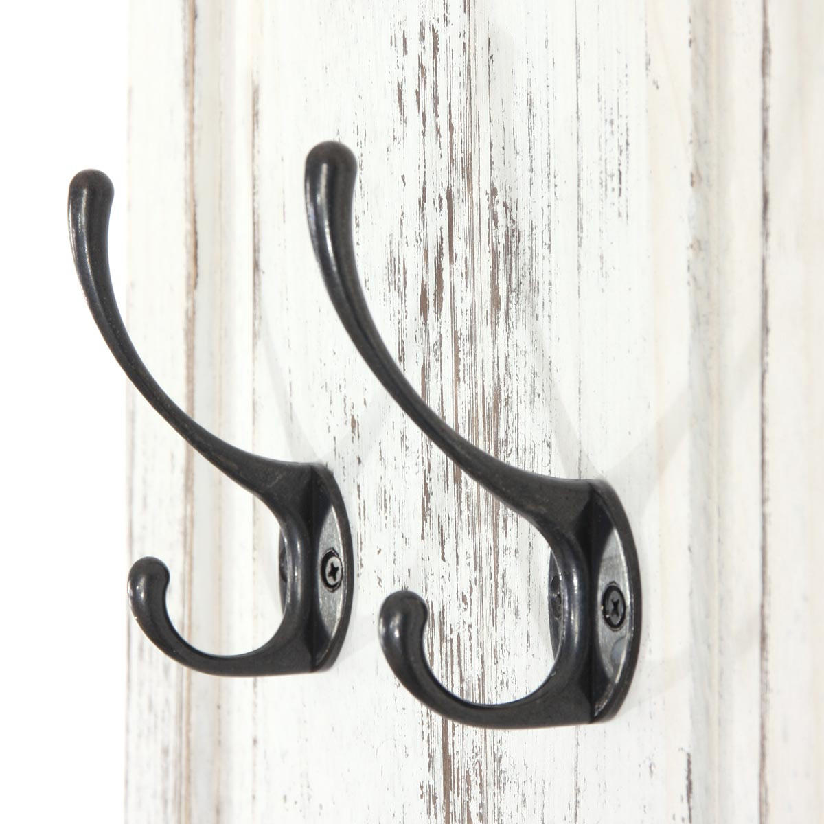 WANDGARDEROBE Weiß 2er-Set - Weiß, Holz (28/109/5cm) - MCW