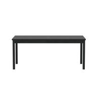 GARTENTISCH, Kenya, Schwarz, Teak., 90 x 180 x 75 cm - Schwarz, Holz (180/90/75cm) - ebuy24