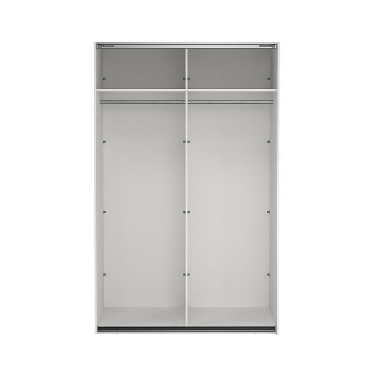 SCHIEBETÜRENSCHRANK, Bergamo, Weiß, Holzwerkstoff, 139 x 67 x 221 cm - Weiß, Holzwerkstoff (139/221/67cm) - ebuy24